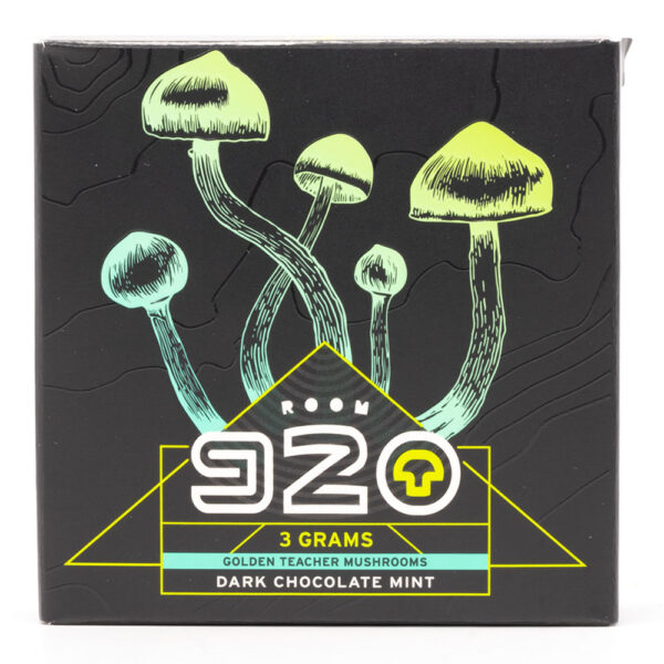 Room 920 - Mushroom Chocolate Bar - Dark Chocolate Mint - 3 grams | Magic Mushrooms Quebec Canada