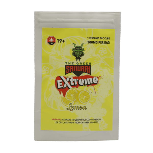 Green Samurai Extreme - Lemon Gummy 300mg THC | Magic Mushrooms Quebec Canada