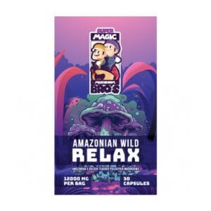 Super Magic Mushroom Bro’s - Amazonian Wild RELAX - 400MG Capsules | Magic Mushrooms Quebec Canada
