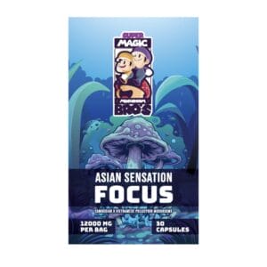 Super Magic Mushroom Bro’s - Asian Sensation FOCUS - 400MG Capsules | Magic Mushrooms Quebec Canada